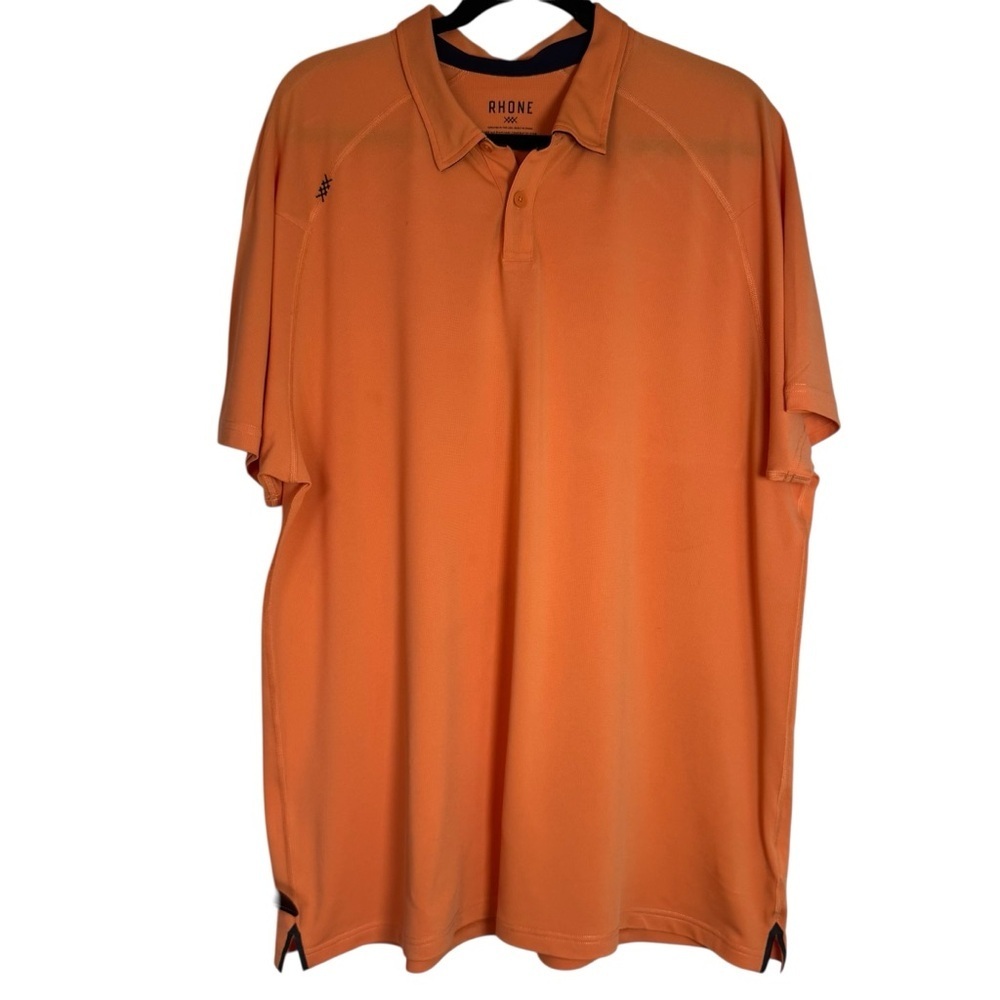 Rhone Men's Melon Color Polo Shirt XXL
